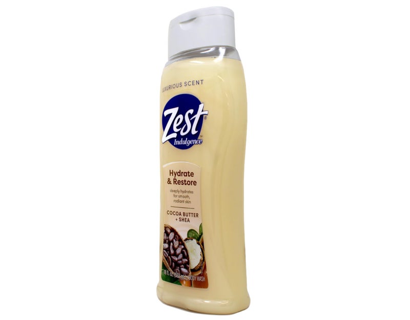 Zest Body Wash, Creamy Cocoa Butter & Shea, 18 Fl Oz - Image 3